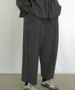 pantalon coupe droite barrel modeste