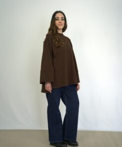 jean droit taille haute modeste