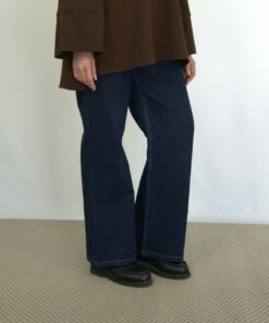 jean droit taille haute modeste