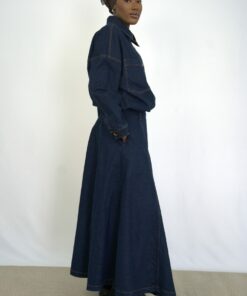 jupe en jean longue modeste