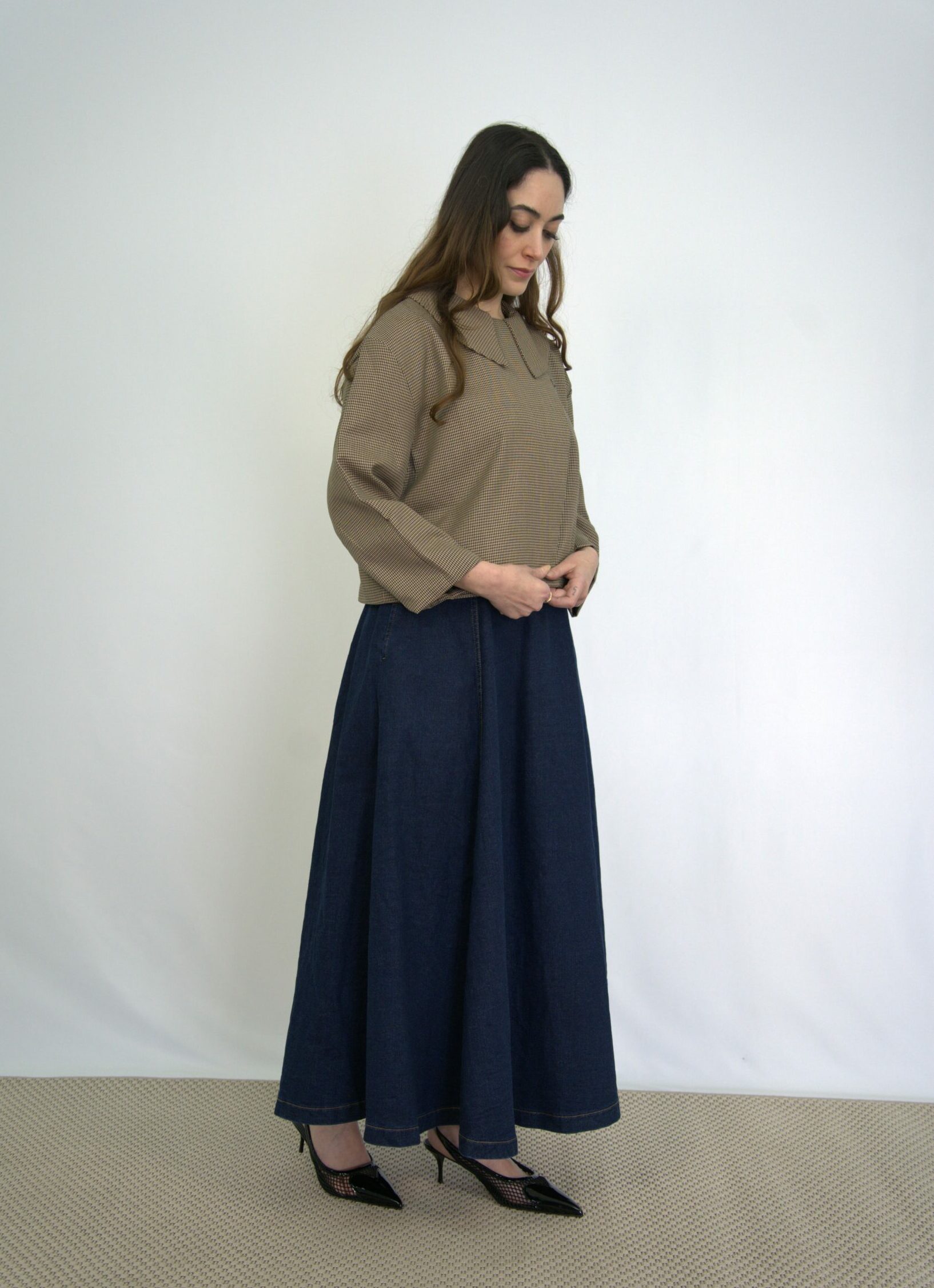 veste asymétrique ballon modeste