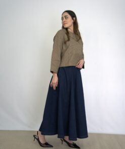 jupe en jean longue modeste