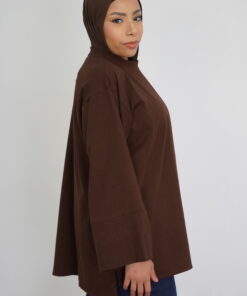 t shirt manches longues oversize modeste